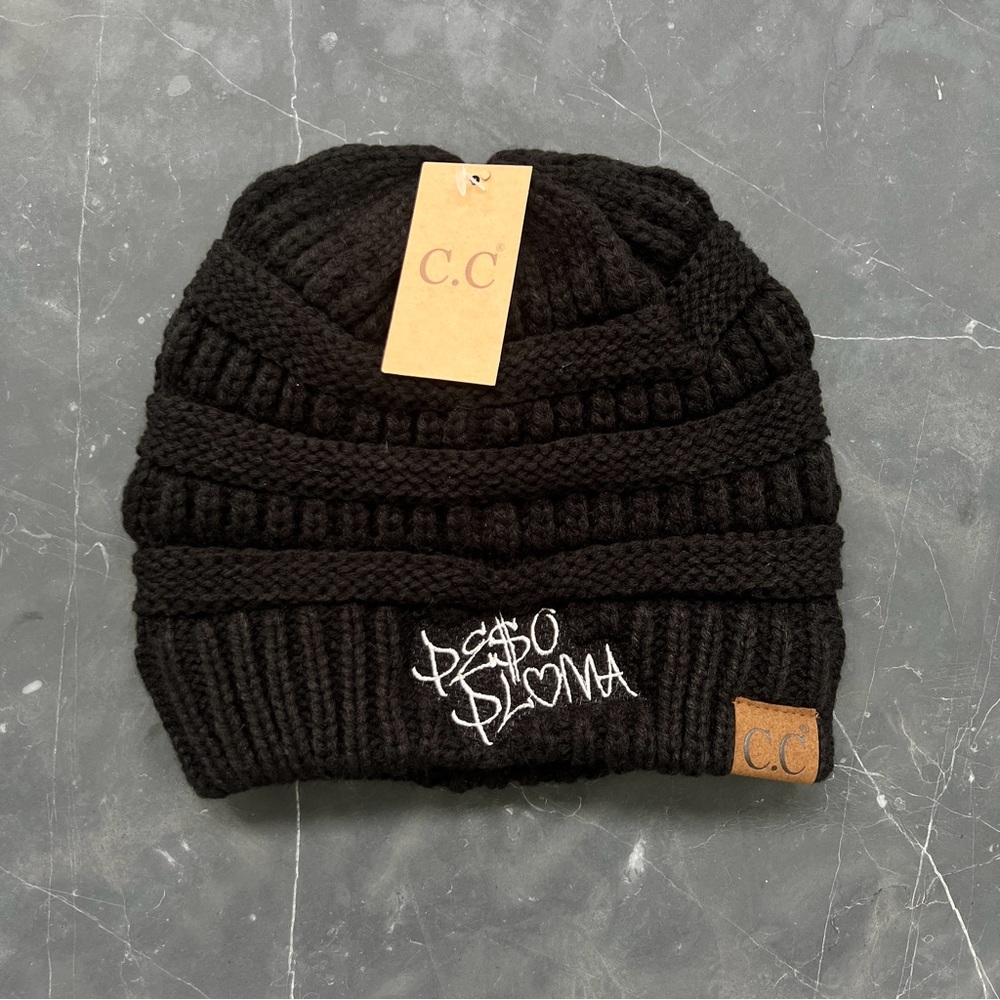 Peso Pluma Logo Classic Beanies, C.C Adult Beanies, Peso Pluma Fan Gift, Doble P